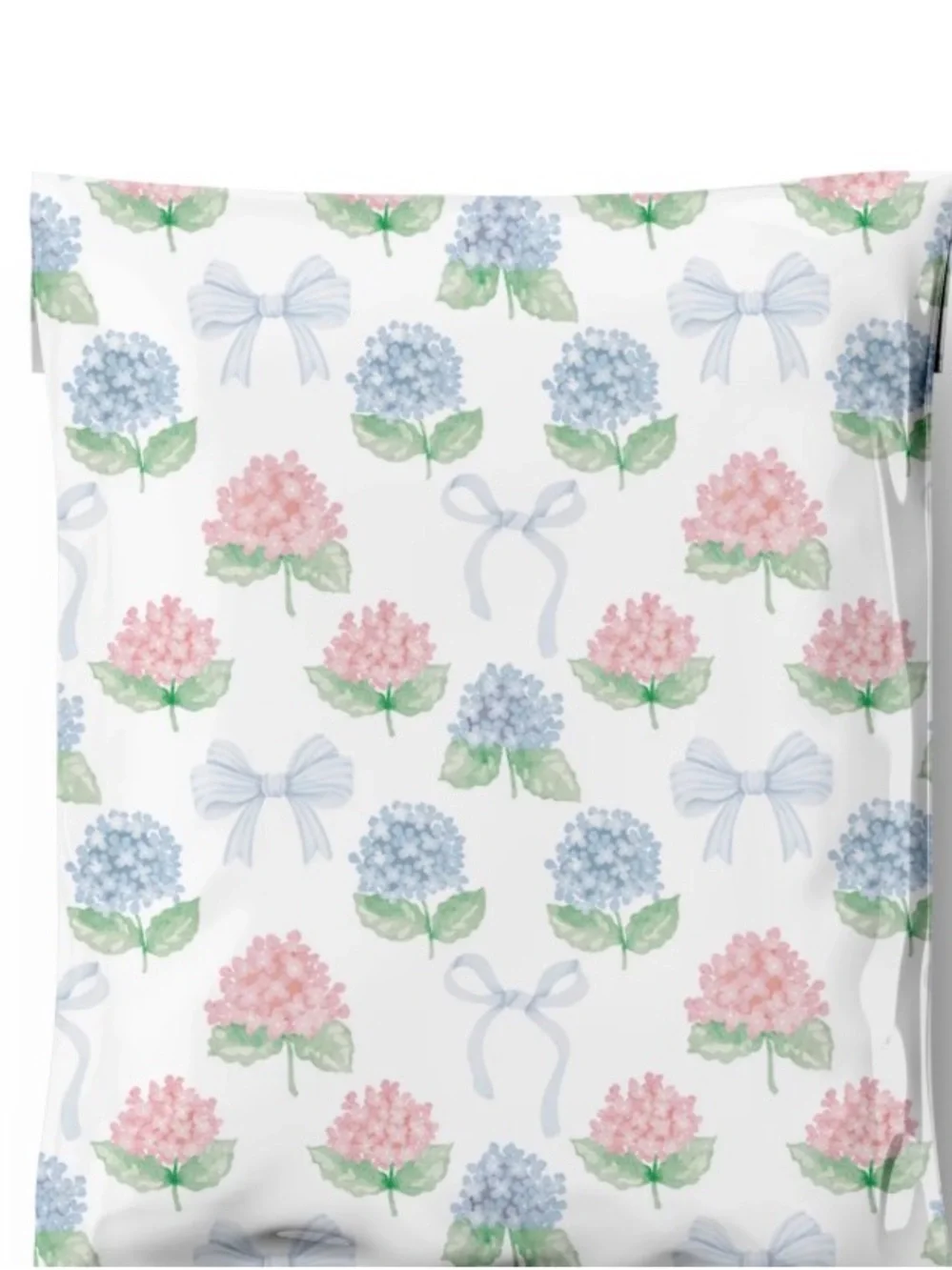 Floral Hydrangea Sealable Poly mailer Bags - 10X13 set of 25